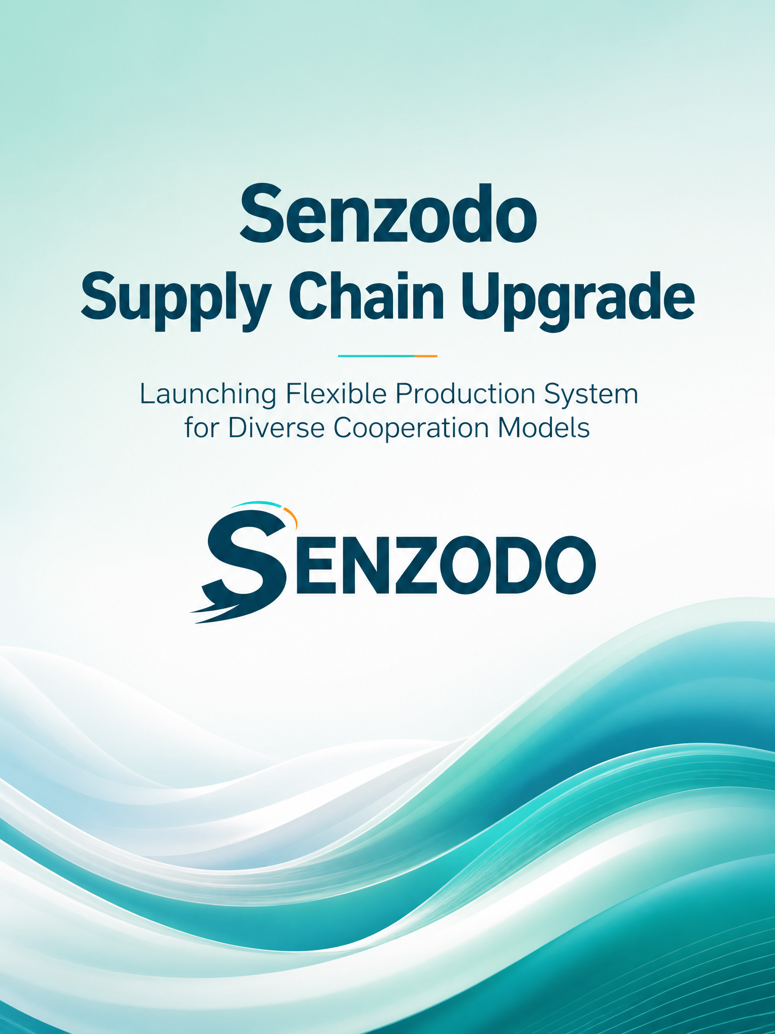 Senzodo Supply Chain Upgrade: Launching Flexible Production System for Diverse Cooperation Models