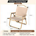 Wholesale Portable Kermit Camping Chair Bulk, Outdoor Folding Chair Supplier with Beech Wood Armrests, Heavy Duty Alloy Steel Frame Oxford Cloth Seat, Lightweight Foldable Chair for Picnic Beach Garden Market