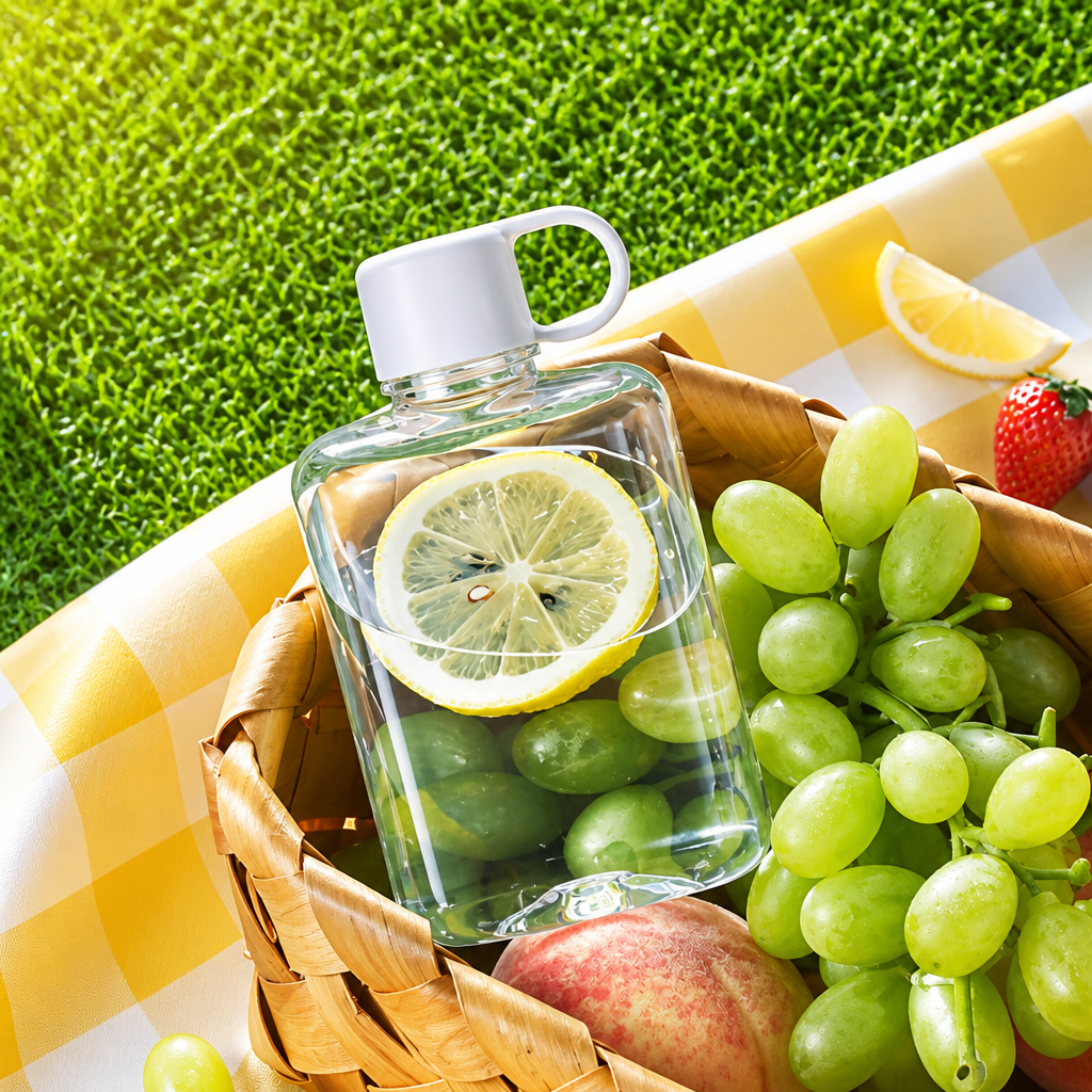 Wholesale Tritan Flat Water Bottle Bulk, Portable Pocket Tumbler Supplier, BPA-Free Leak-proof Slim Cup, High Value Outdoor Sports Bottle for Gift