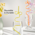 Wholesale Creative Goldfish Straw Bulk, Colorful Flexible Plastic Drinking Straw Supplier, Cute Koi Fish Shaped Bendy Juice Straw, Reusable Art Straw for Milk Tea Party Bar Restaurant Cross-border
